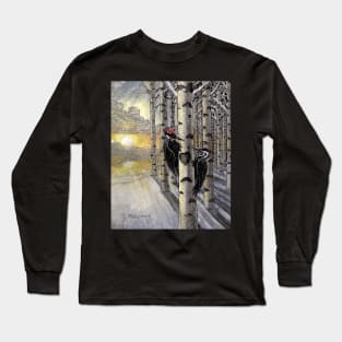 Pileated woodpeckers in love Long Sleeve T-Shirt